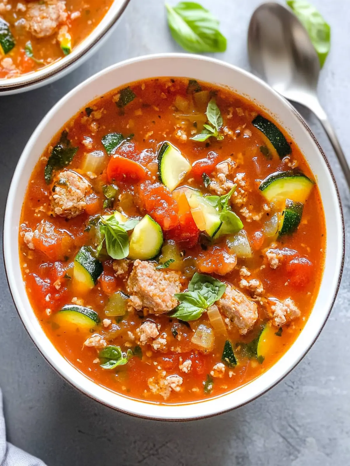 Cozy Zucchini Tomato Italian Sausage Soup for Any Night 5 Zucchini Tomato Italian Sausage Soup