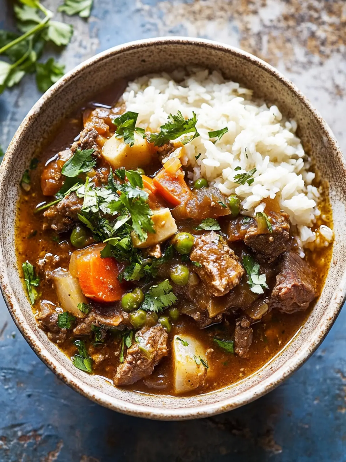 Hearty Herb and Beef Stew with Rice for Comfort Food Lovers 4 Herb and Beef Stew with Rice
