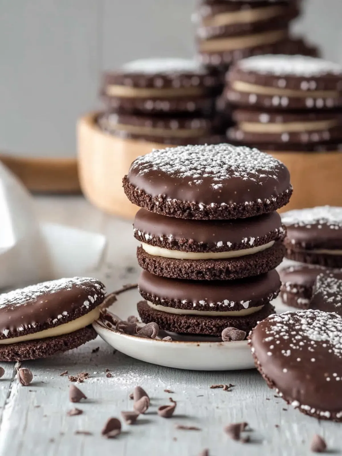 Chocolate Alfajores: Decadent Cookies with Sweet Dulce de Leche 4 Chocolate Alfajores