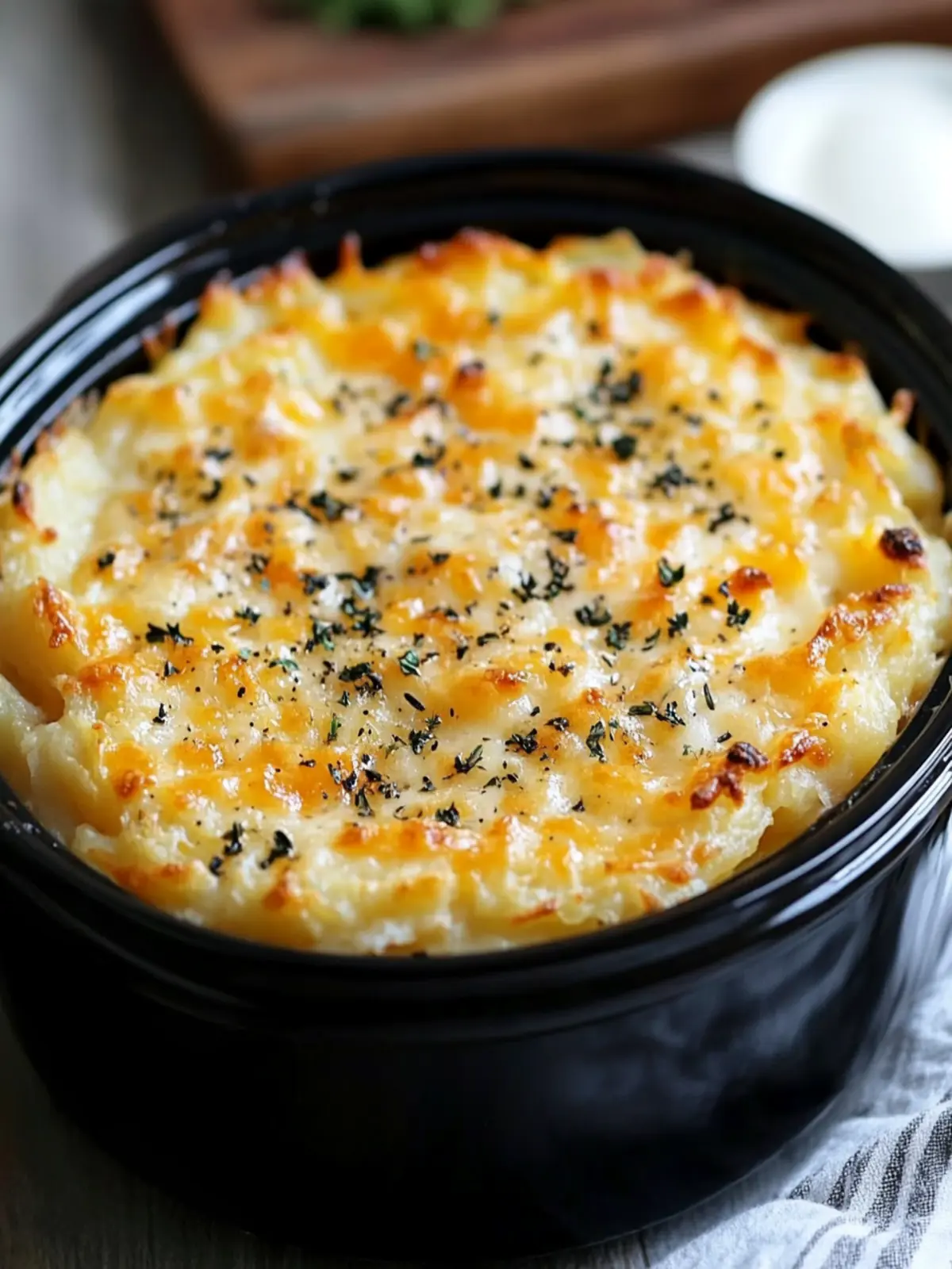 Slow Cooker Velvet Potato Bake: Creamy, Cheesy Comfort Bliss 3 Slow Cooker Velvet Potato Bake