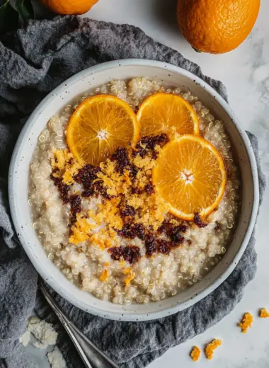 Cinnamon Orange Quinoa Porridge