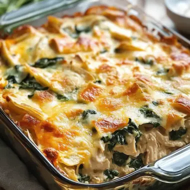 Chicken Tortilla Spinach Casserole
