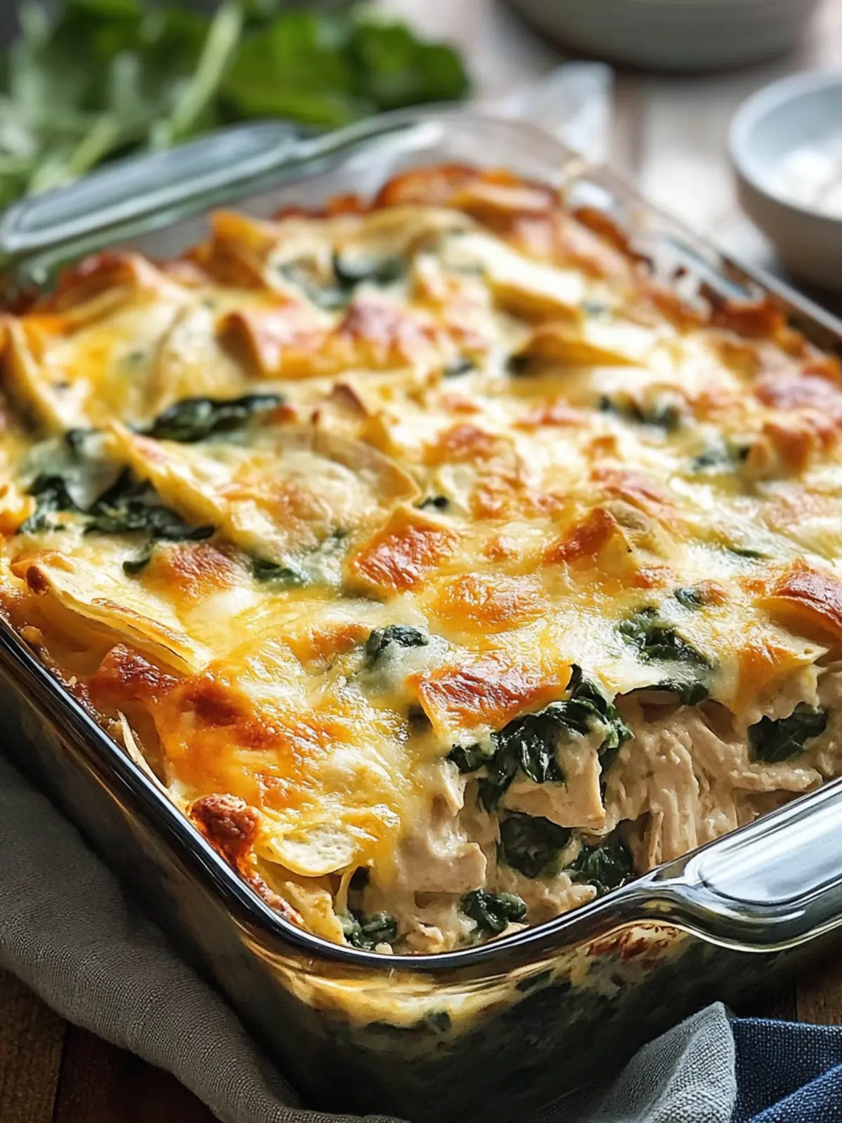 Delicious Chicken Tortilla Spinach Casserole for Easy Meals 5 Chicken Tortilla Spinach Casserole