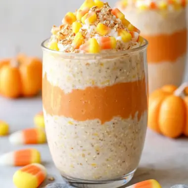 Candy Corn Overnight Oats
