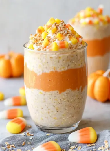 Candy Corn Overnight Oats