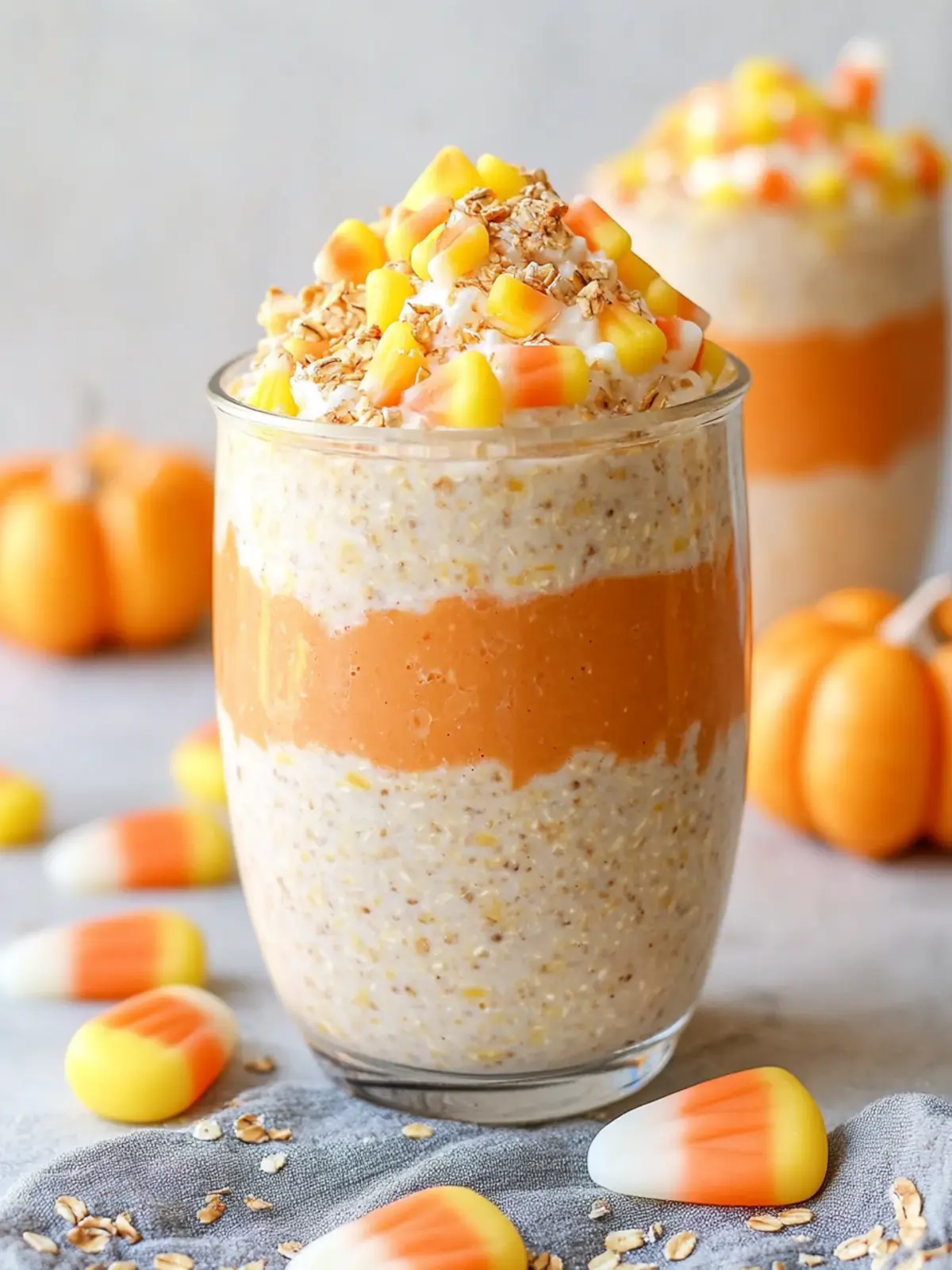 Candy Corn Overnight Oats