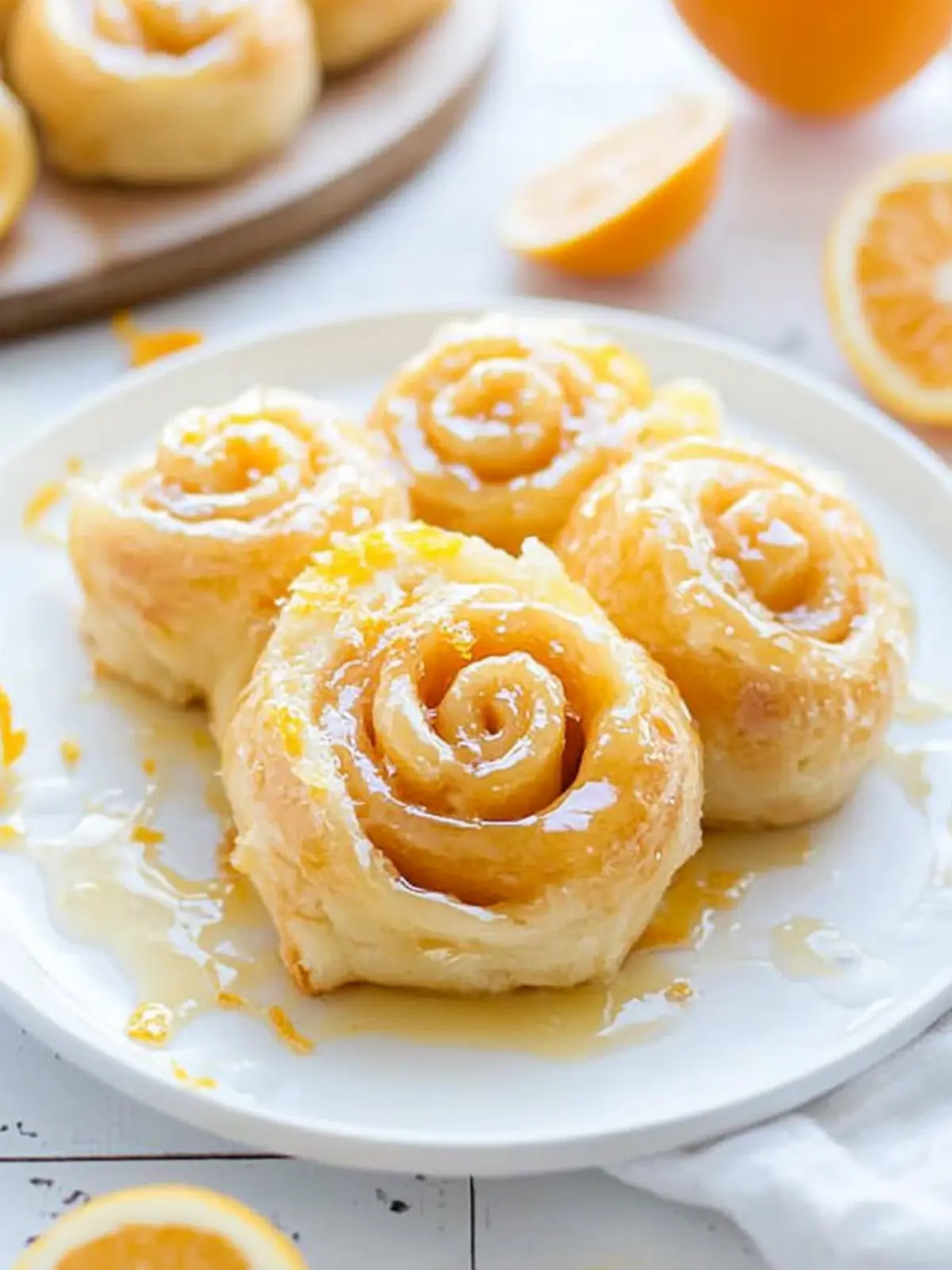 Melt-in-Your-Mouth Glazed Orange Sweet Rolls Recipe 2 Glazed Orange Sweet Rolls
