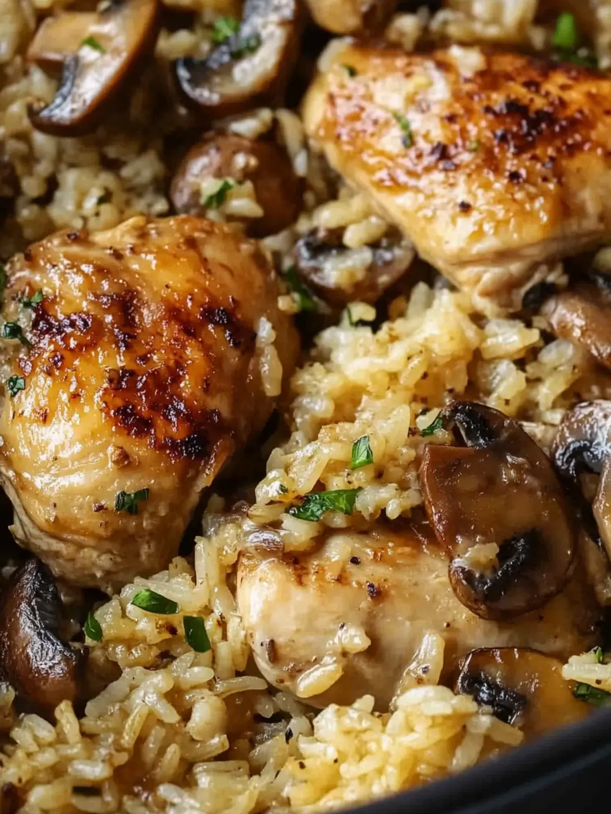 One Pot Mushroom Chicken and Rice That Will Wow Your Family 3 One Pot Mushroom Chicken and Rice