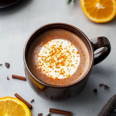 VEGAN ORANGE HOT CHOCOLATE