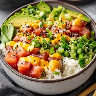 Ahi Tuna Poke Bowls