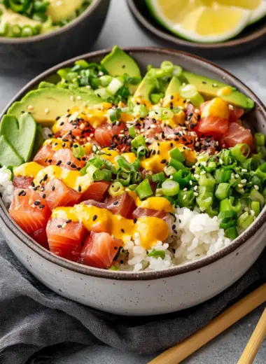 Ahi Tuna Poke Bowls
