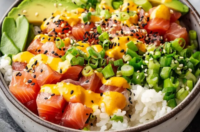 Ahi Tuna Poke Bowls