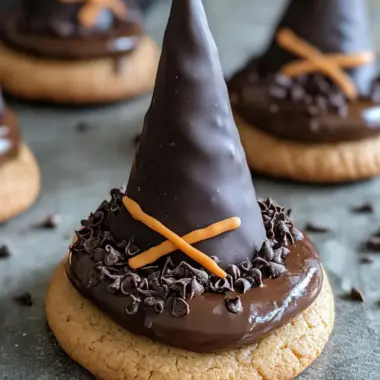 Witch Hat Chocolate-Dipped Cookies for Spooky Sweet Treats 10 Witch Hat Chocolate-Dipped Cookies