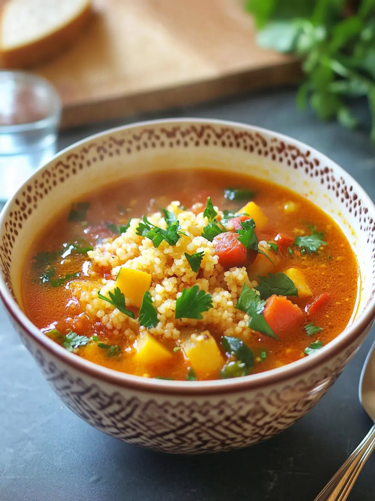 Moroccan-Spiced Vegetable Soup with Couscous for Cozy Nights 5 Moroccan-Spiced Vegetable Soup with Couscous