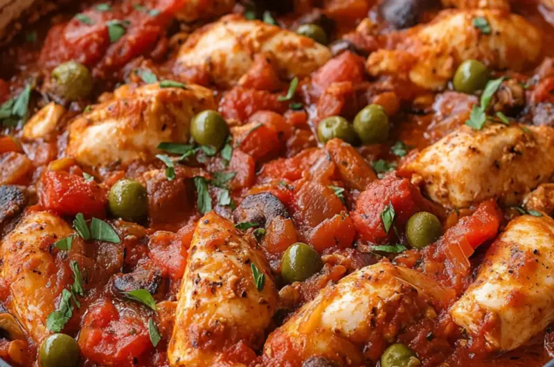 Chicken Cacciatore Casserole