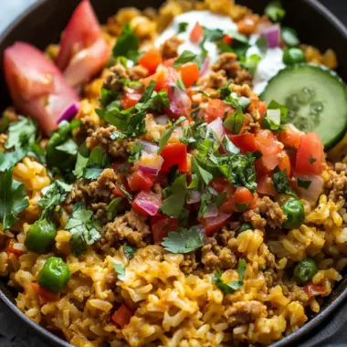 Flavor-Packed Golden Ground Turkey and Rice Skillet Delight 9 Golden Ground Turkey and Rice Skillet