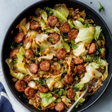 Fried Cabbage with Sausage: A Quick Keto Family Favorite 9 Fried Cabbage with Sausage