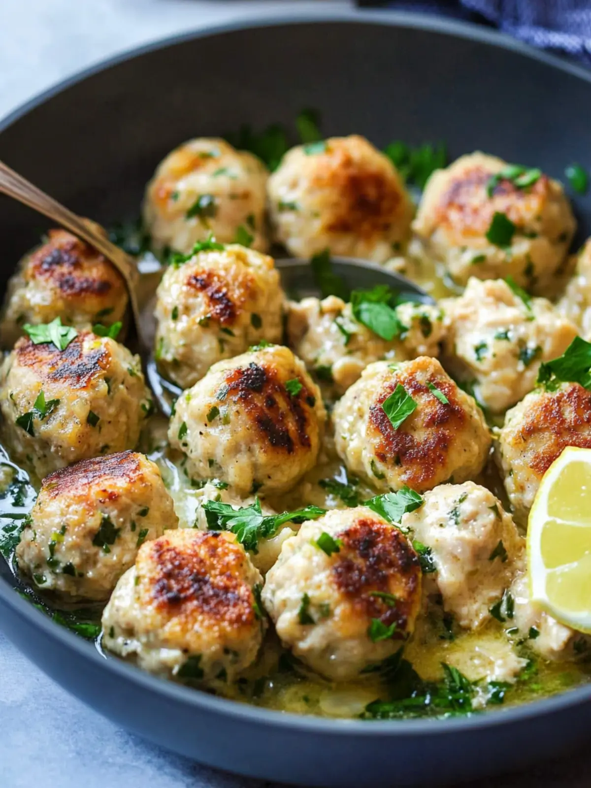 Savory Chicken Piccata Meatballs for a Quick Family Feast 2 Chicken Piccata Meatballs