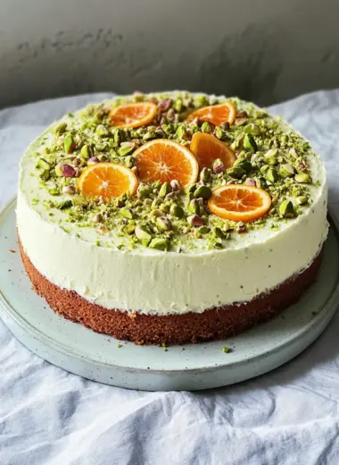 Pistachio, Orange & Ricotta Cake