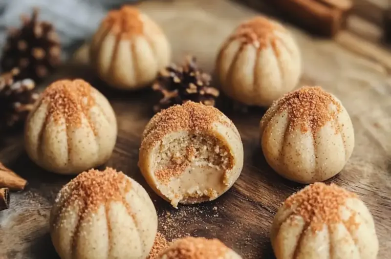 Pumpkin Cheesecake Truffles