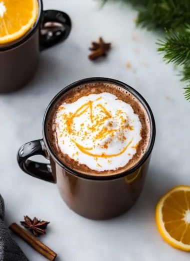 Vegan Orange Hot Chocolate