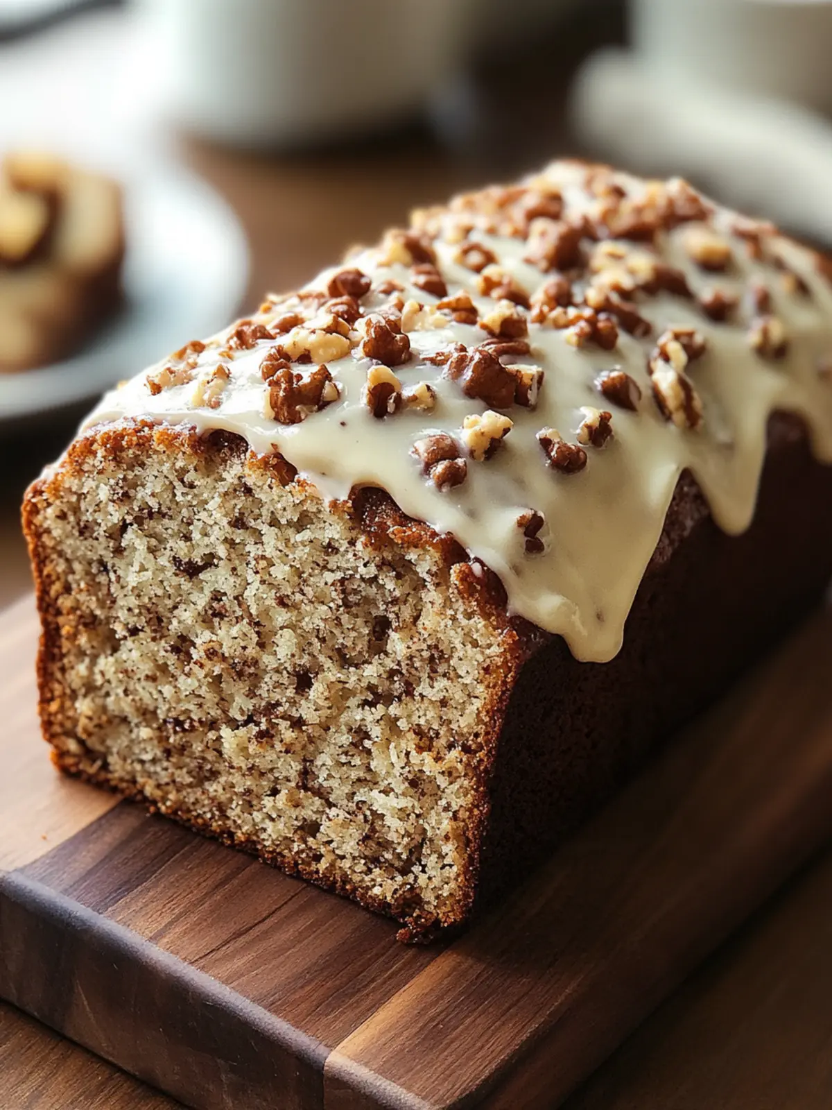 Hummingbird Bread with Cream Cheese Frosting