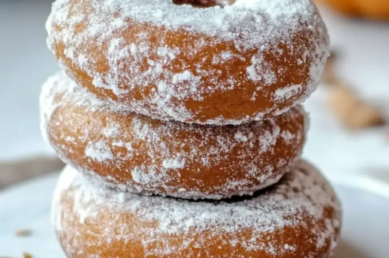 Vegan Pumpkin Spice Protein Donuts