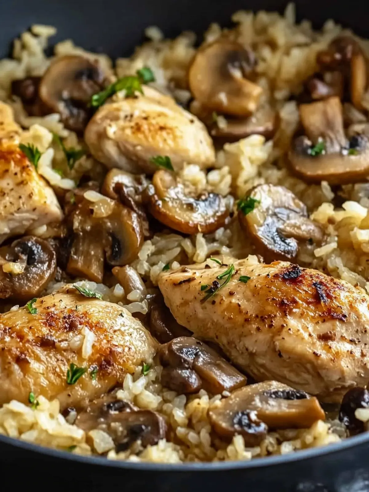 One Pot Mushroom Chicken and Rice That Will Wow Your Family 5 One Pot Mushroom Chicken and Rice