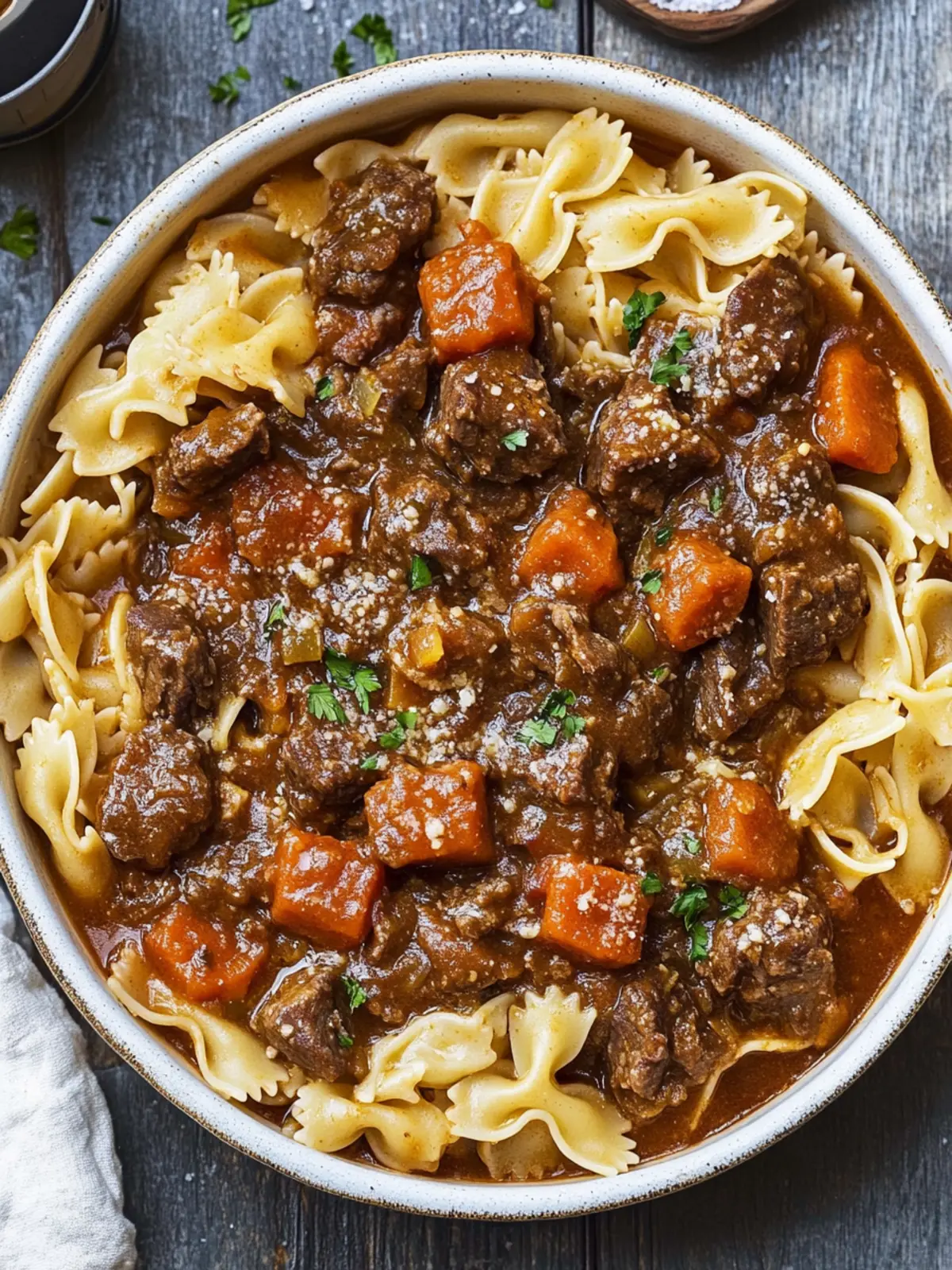 Hearty Beef Stew Pasta