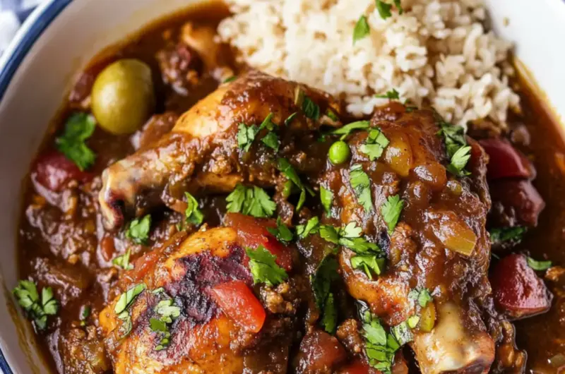 Authentic Jamaican Brown Stew Chicken