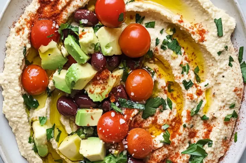 Greek Style Loaded Hummus