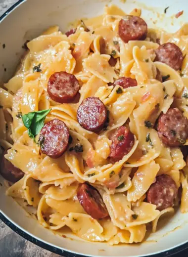 One Pot Smoked Sausage Pasta
