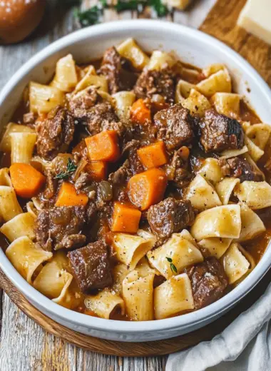 Hearty Beef Stew Pasta