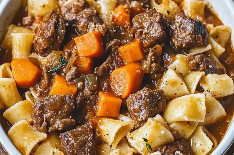 Hearty Beef Stew Pasta