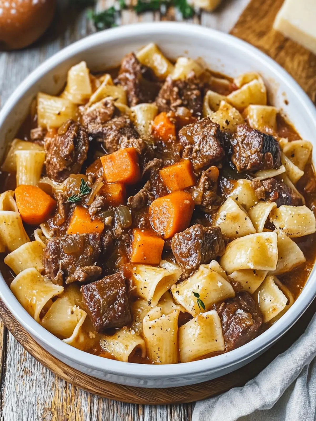 Hearty Beef Stew Pasta