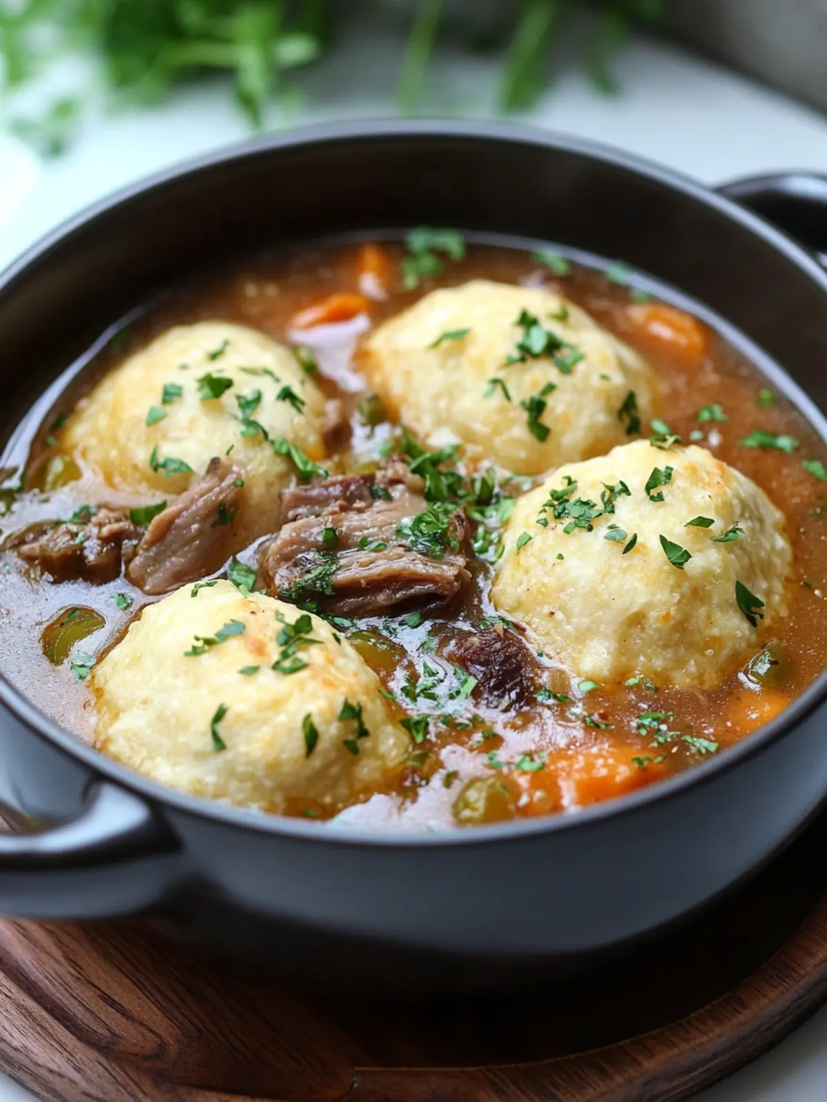 Cozy Up with Short Rib Cornmeal Dumpling Soup Delight 3 Short Rib Cornmeal Dumpling Soup