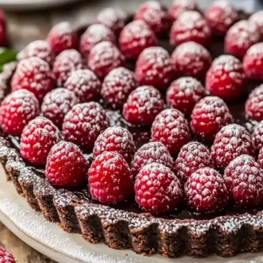 Chocolate Raspberry Tart