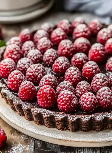 Chocolate Raspberry Tart