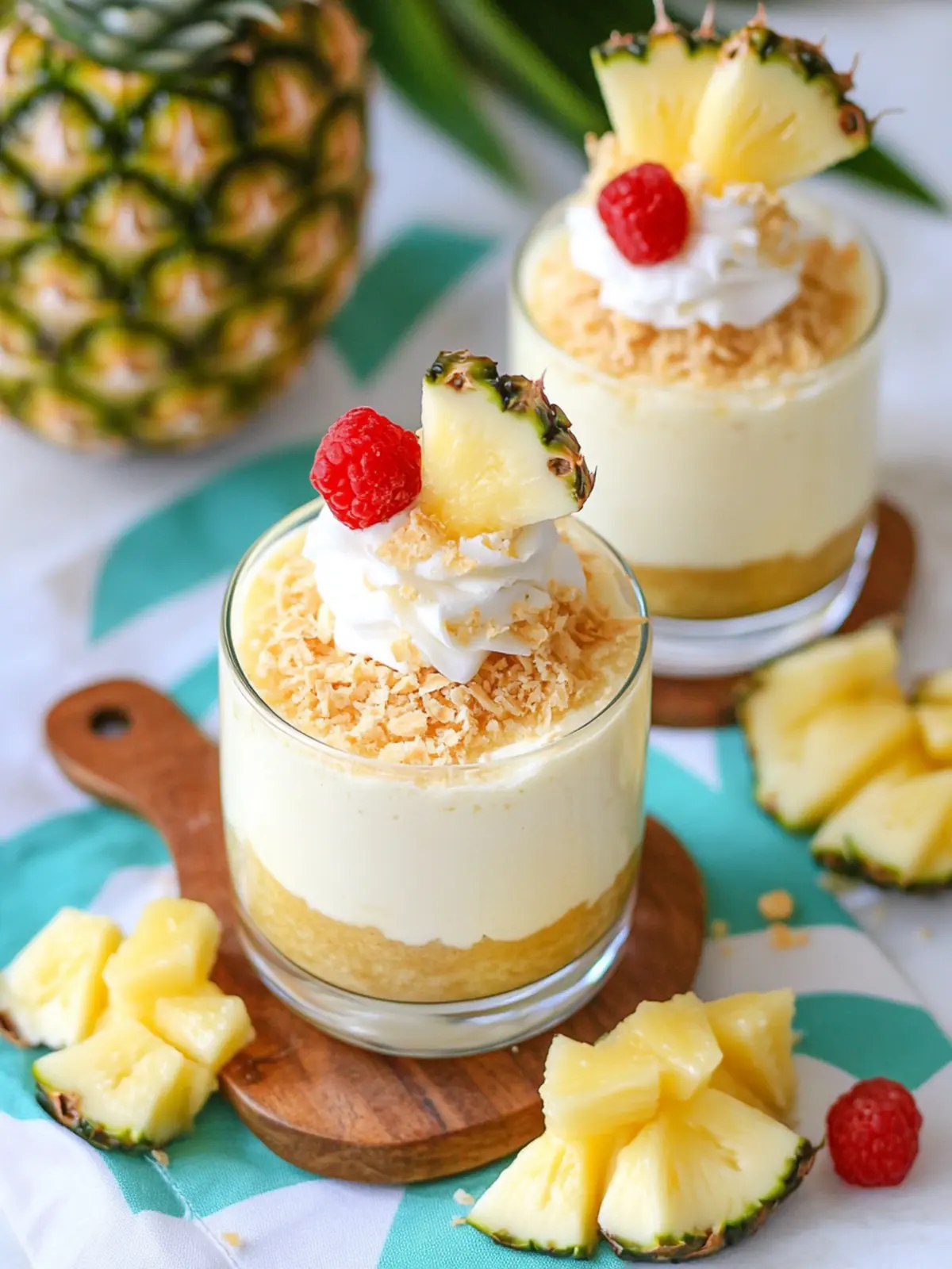 Pina Colada Cheesecake Mousse That'll Brighten Your Day 3 Pina Colada Cheesecake Mousse