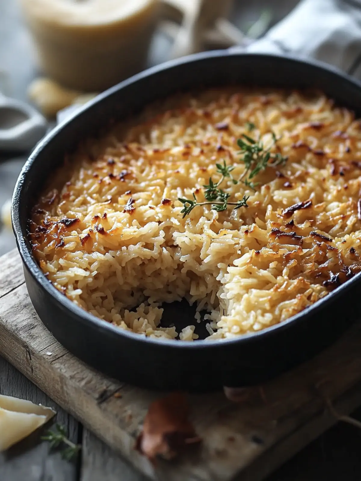 Baked French Onion Rice