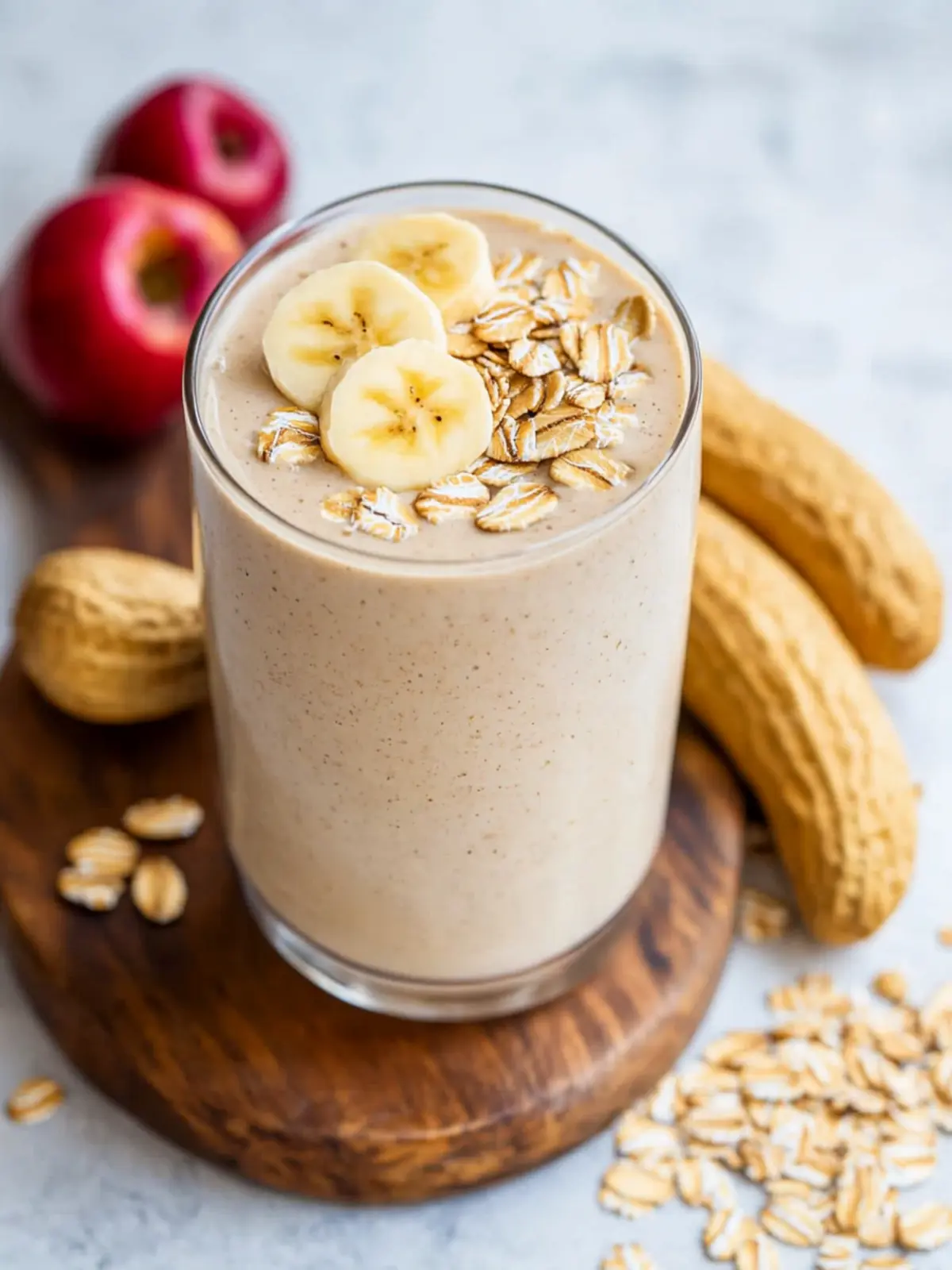Peanut Butter Oatmeal Smoothie for a Energizing Morning Treat 3 Peanut Butter Oatmeal Smoothie
