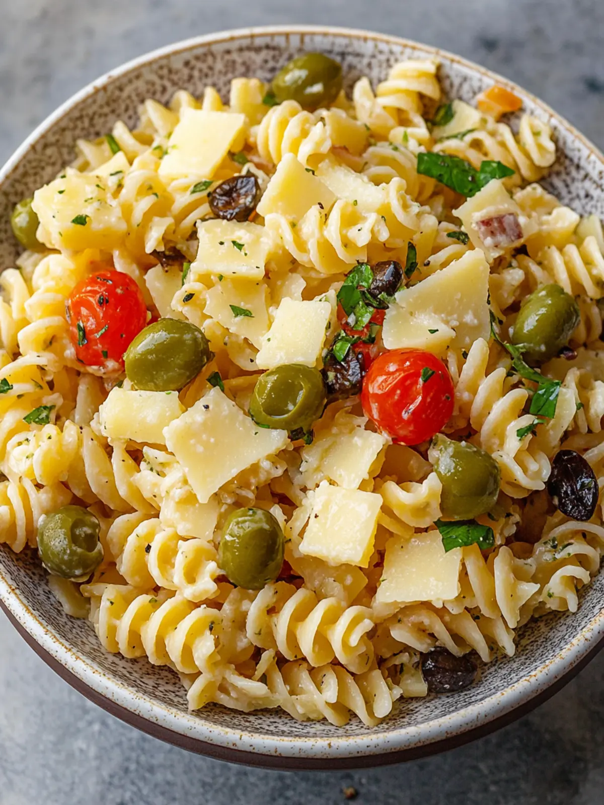 Dirty Martini Pasta Salad