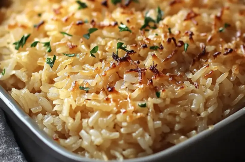 Baked French Onion Rice