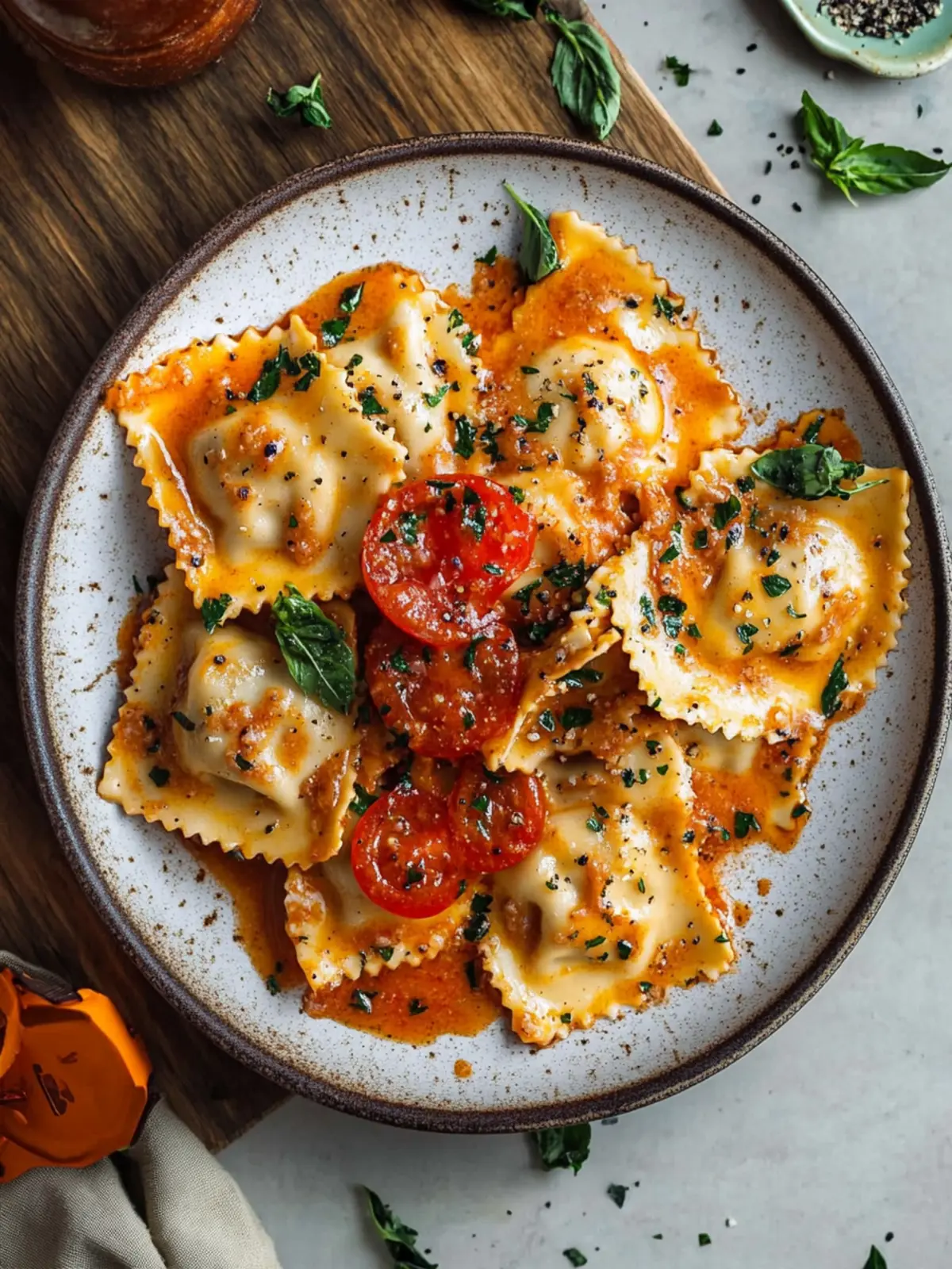 Raviolis with Creamy Harissa Sauce for a Flavor Explosion 4 Raviolis With Creamy Harissa Sauce