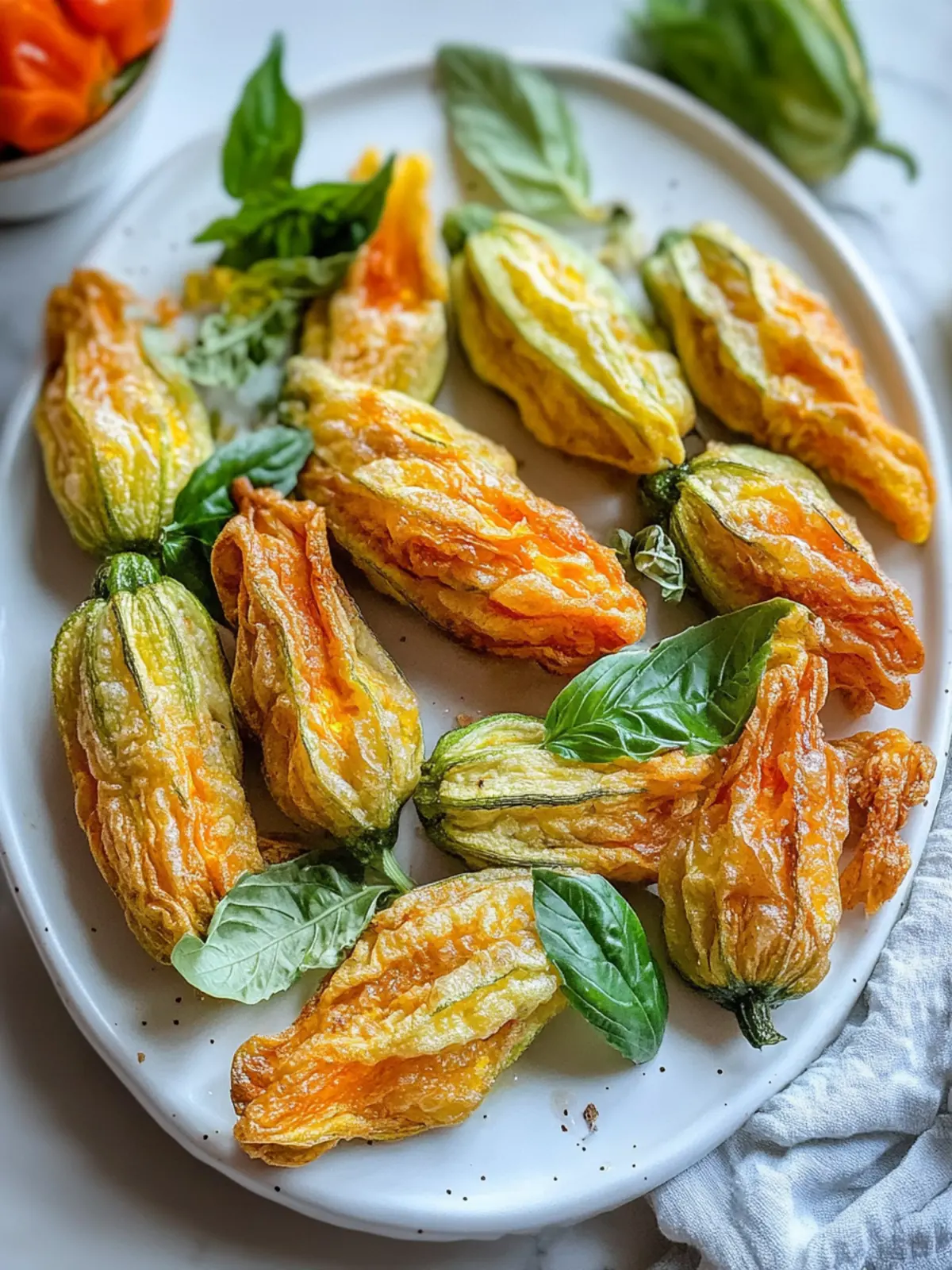 Air Fried Stuffed Zucchini Flowers That Everyone Will Love 4 Air Fried Stuffed Zucchini Flowers
