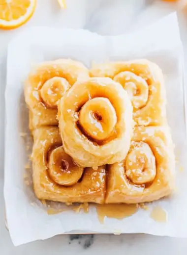 Glazed Orange Sweet Rolls